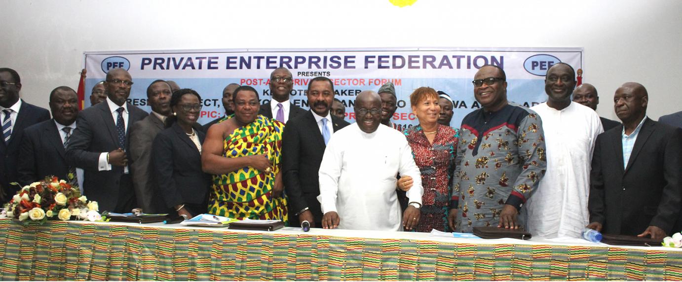 President-Elect, CEO of PEF and a section of dignitaries present on the occasion